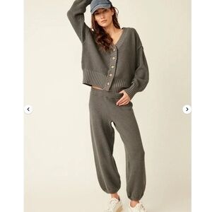 Free People Hailee Cardi Set in Peppery